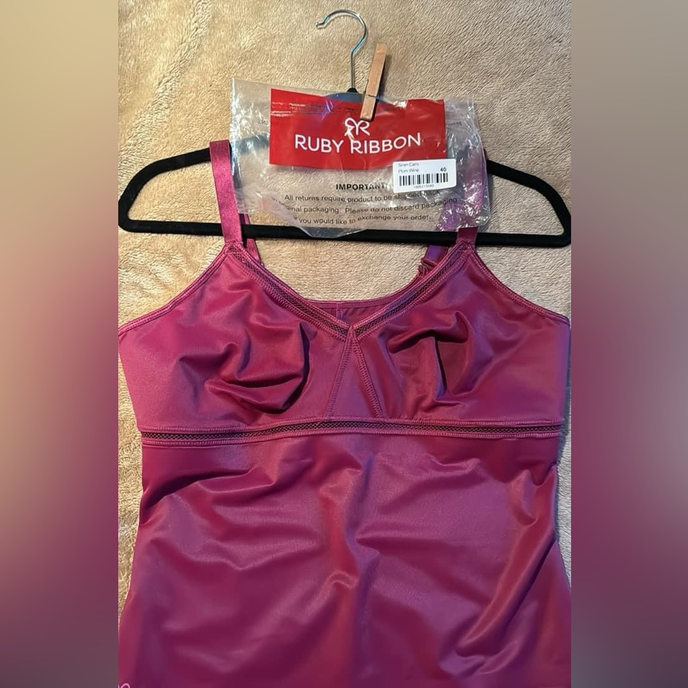 Ruby Ribbon Cami Siren Plum Wine size 40